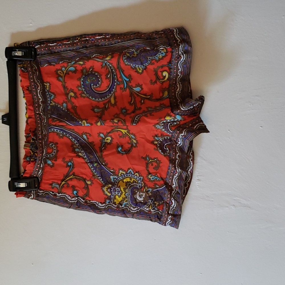 Nicole Miller | Paisley Bandana Print Silky Shorts | XS | NWOT